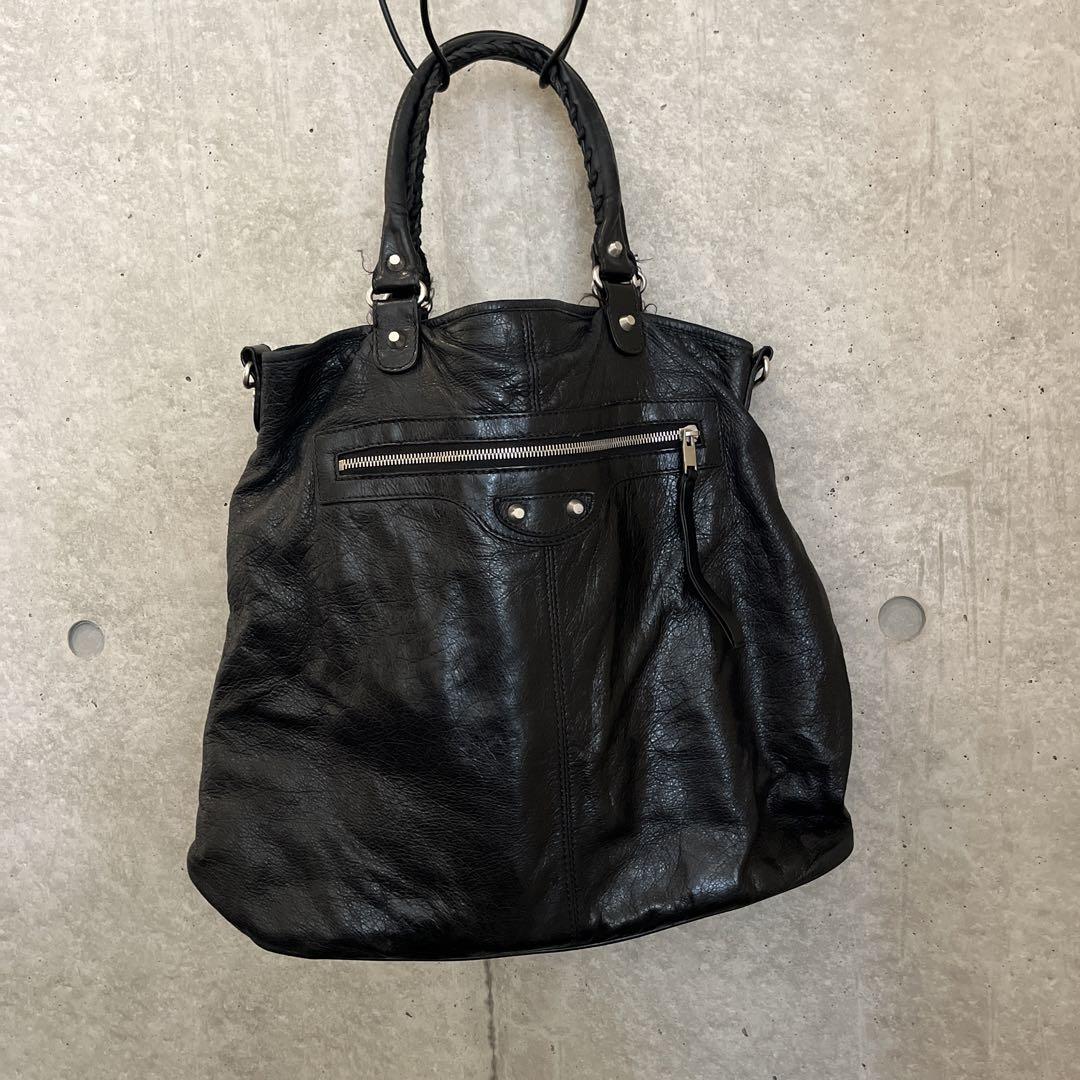 Y2K 美品_BALENCIAGAバレンシアガ　トートバック黒 バレンシアガ BALENCIAGA バック （ブラック） -ファッション