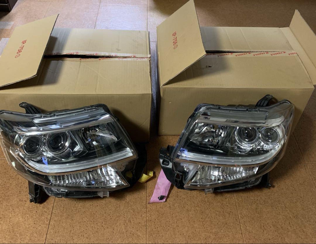 L350S タント カスタム ヘッドライト 左右セット HID 美品 L350S/L360S タントカスタム 純正HID車用 純正ドレスアップ