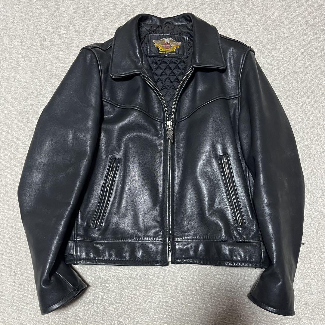 Harley-Davidson ブラックライダースジャケット Mサイズ（Harley