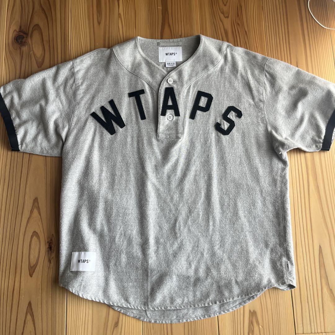 WTAPS 22SS ベースボールシャツ 02 WTAPS 2022SS LEAGUE SS WHITE Lサイズ ダブルタップス リーグ