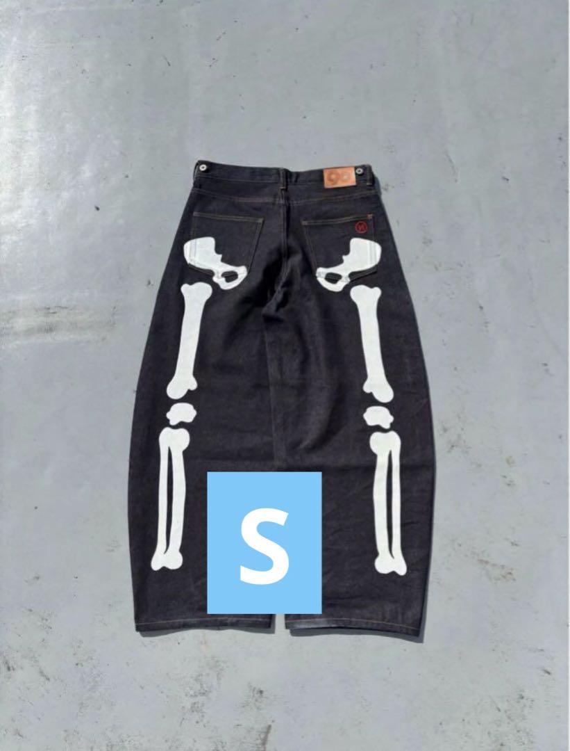 9090 Bone Rigid Denim Pants size S（9090 Bone Rigid Denim