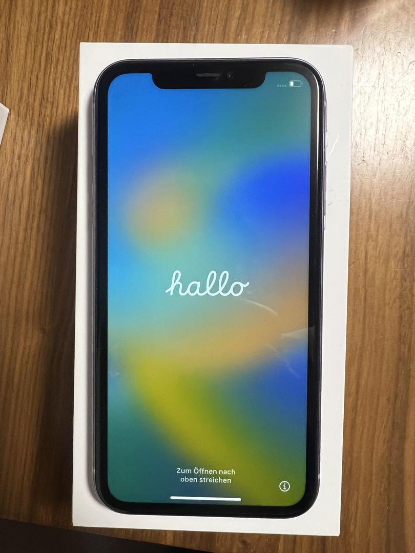 iPhone 11 パープル 128 GB SIMフリー海外版 シャッター音無し
