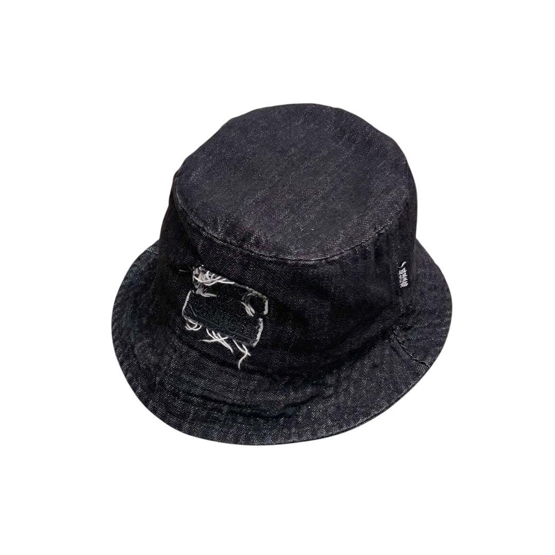 ブラックアイパッチ DENIM BUCKET HAT L-XL DENIM BUCKET HAT ブラックアイパッチ デニムバケハ