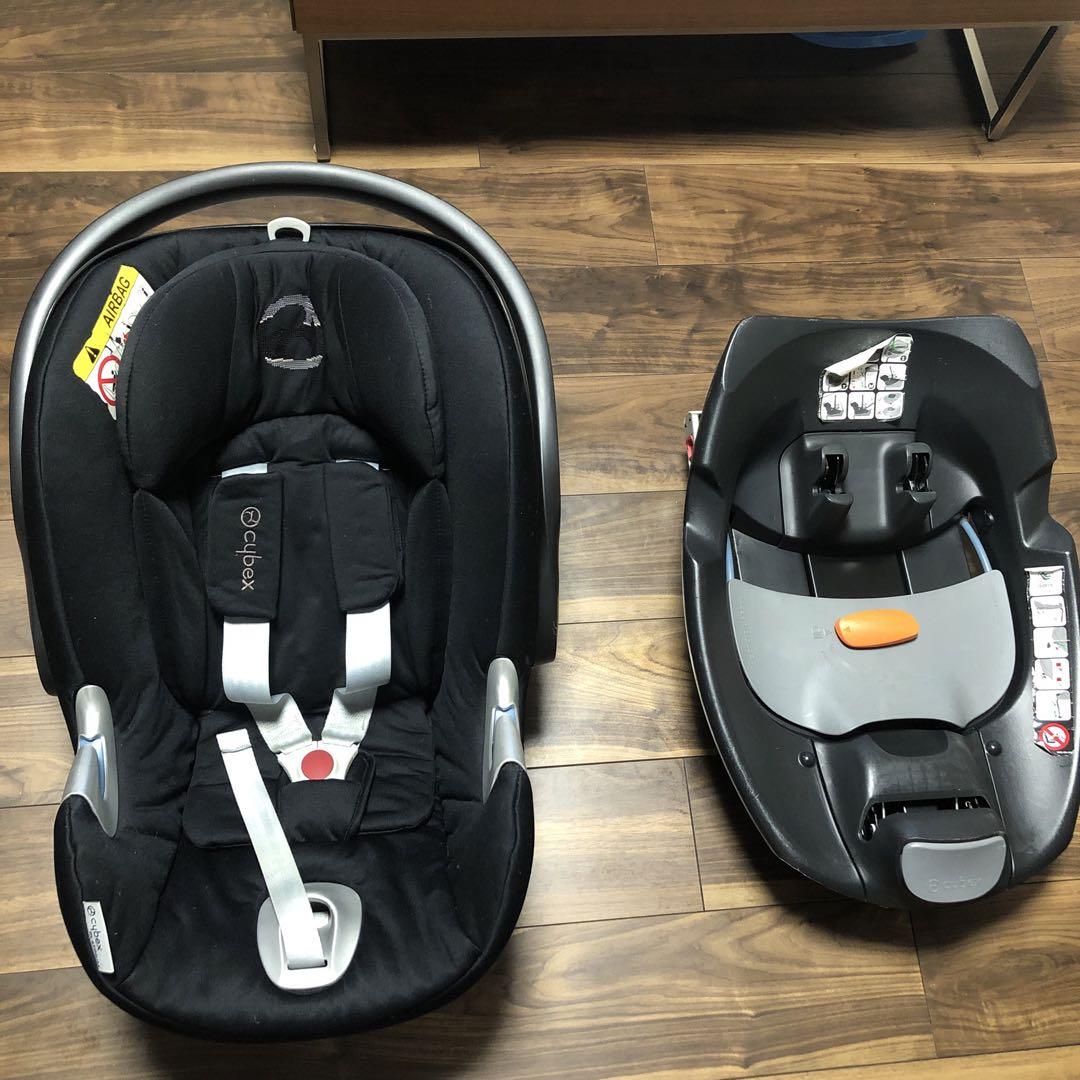 【ちな】Cybex Aton Q ブラック チャイルドシート 送料無料 美品 cybex AtonQ サイベックス エイトンQ