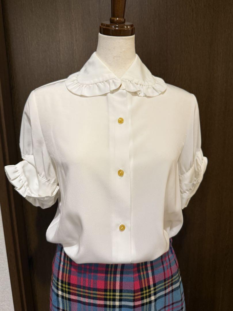 Vivienne Westwood 高襟フリル ブラウス 半袖 ヴィンテージ