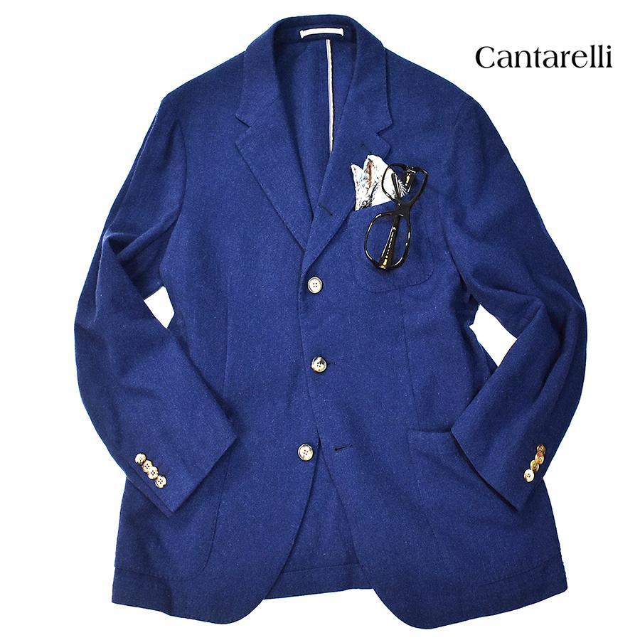 【定８万】 美品 カンタレリ イタリア製 ウールニットジャケット 50 メンズL 定8万】 美品 カンタレリ イタリア製 ウールニットジャケット