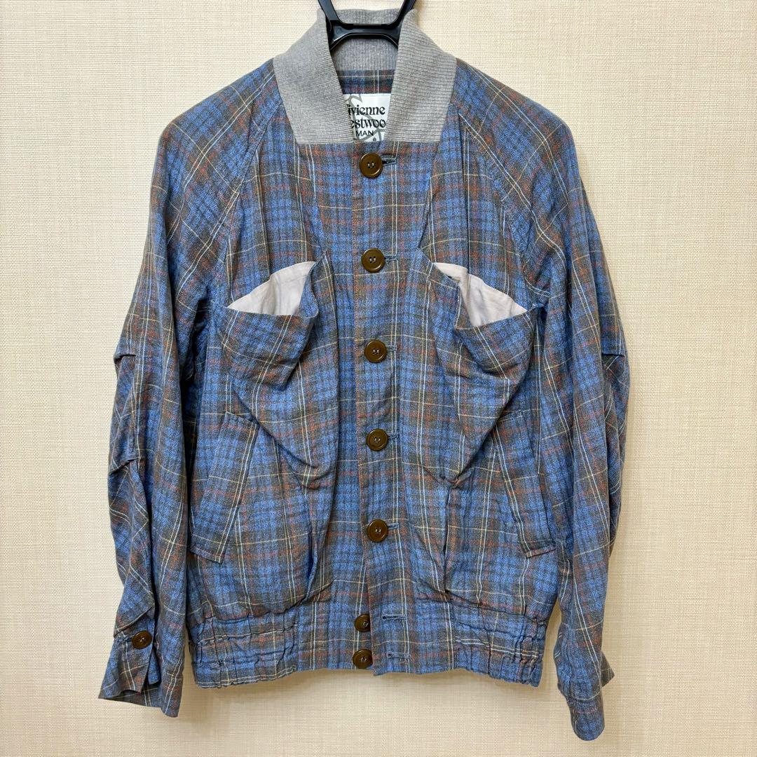 VivienneWestwood チェック柄カジュアルジャケット Vivienne Westwood/ヴィヴィアンウエストウッド】より【チェック