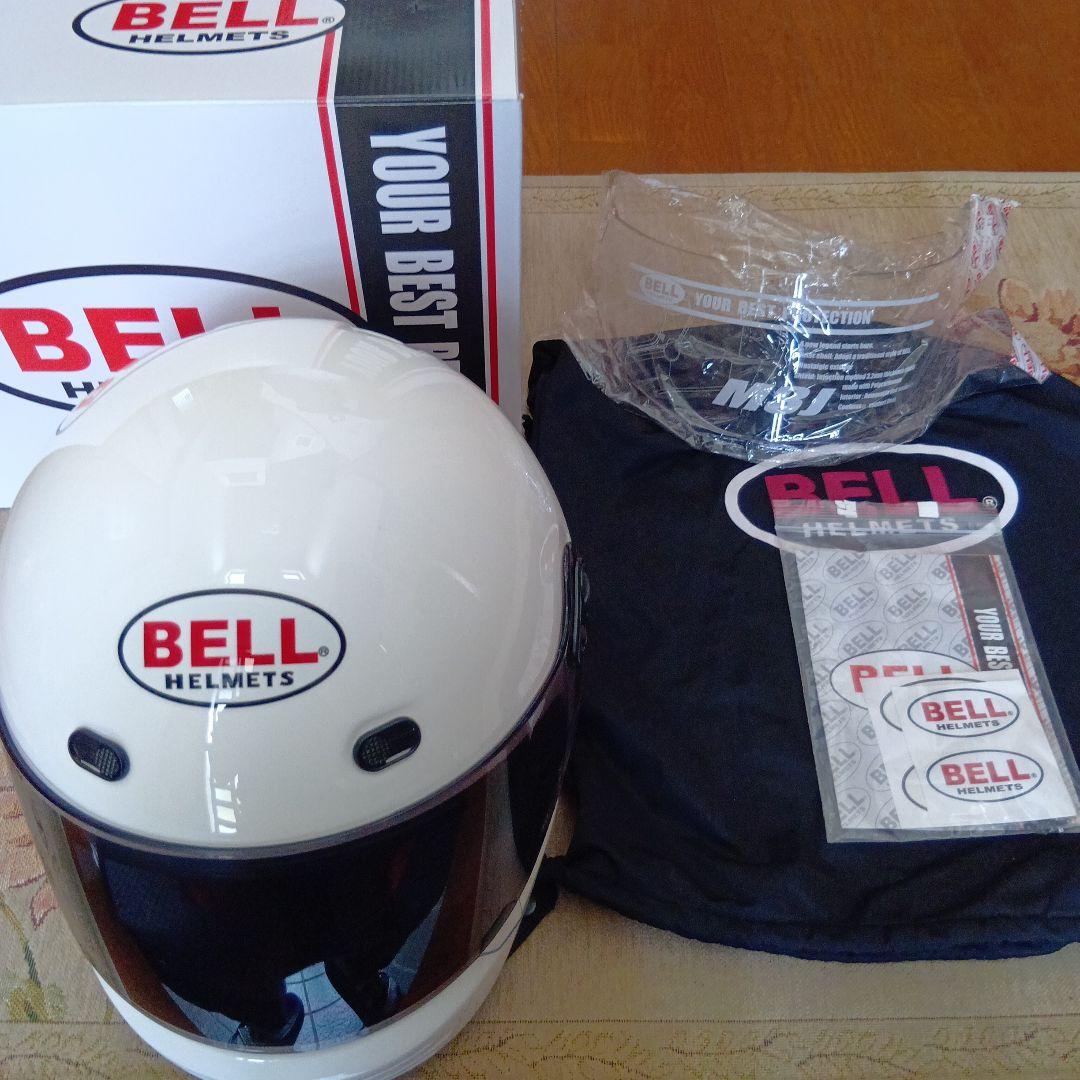 【極美品・最終価格】BELL M3J ソリッドホワイト Mサイズ 極美品】BELL M3J ソリッドホワイト Mサイズ(最安 Glamster