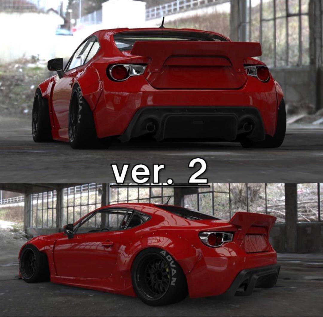 ZN6 86 / ZC6 BRZ リアウイング ver.2 ダックテール トヨタ 86 ZN6 スバル BRZ ZC6 前期 後期 ダックテール リア