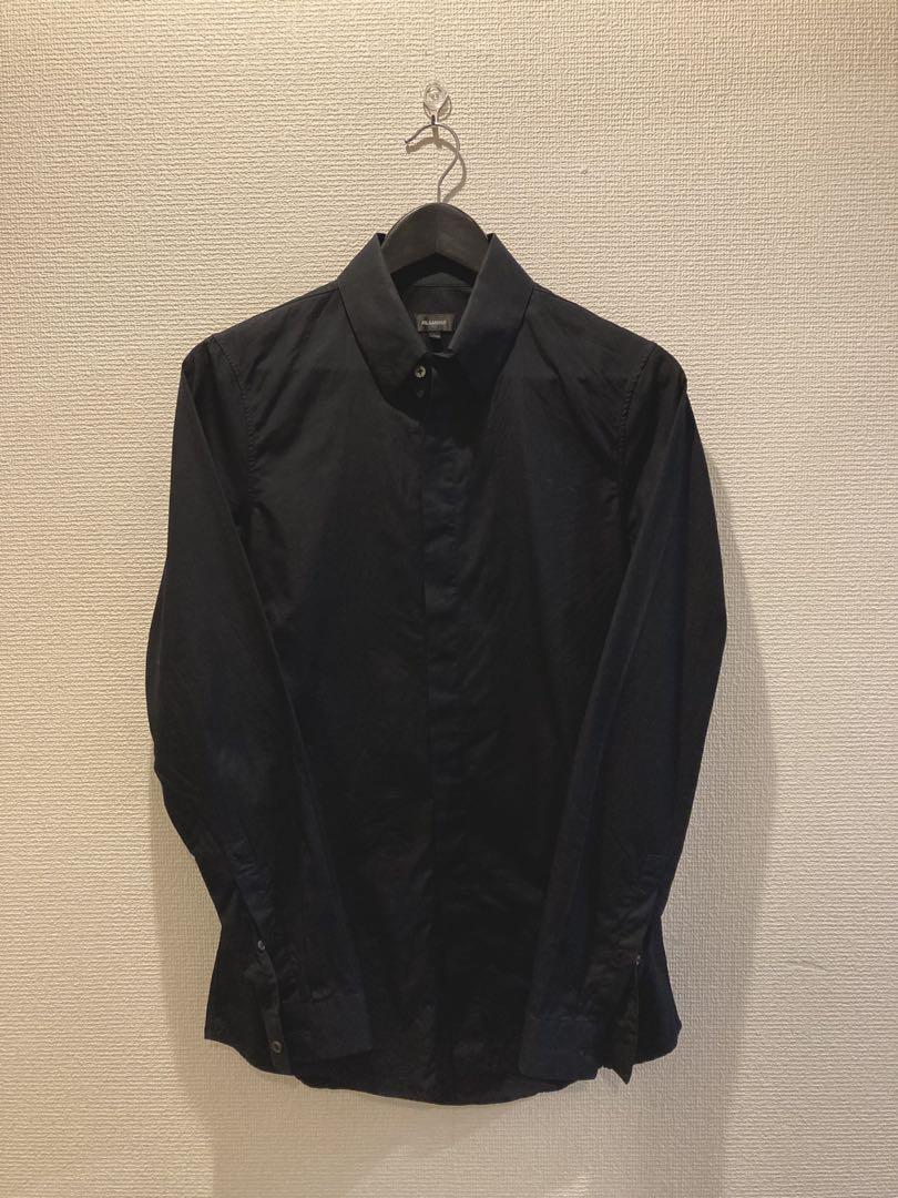 専用　新品未使用　JIL SANDER ジャケット ブラウス　ブラック Jil Sander ジップアップ シャツジャケット | ブラック