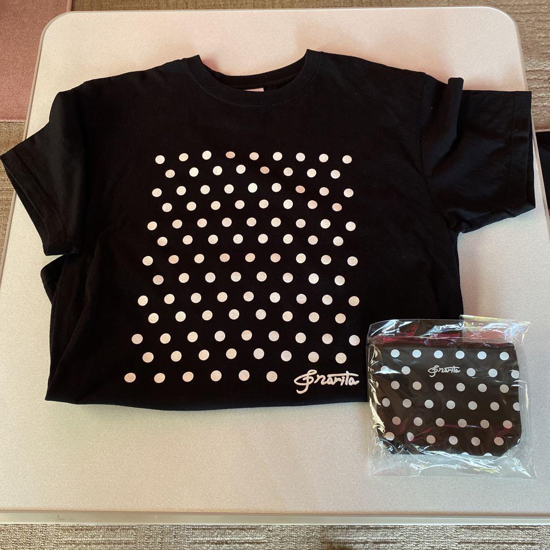 成田昭次 ドットTシャツ(XL)&ポーチ （Amazon.co.jp: 成田昭次