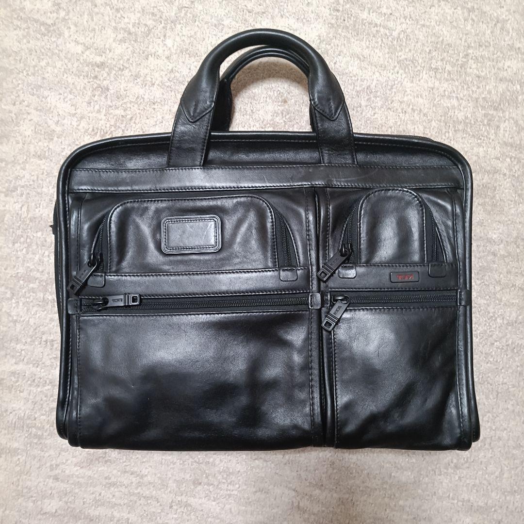 k*r様 ★破格★TUMI ブラック レザー ビジネスバッグ ギンコ様専用) TUMI 黒 レザー ビジネスバッグ トゥミ ブラック