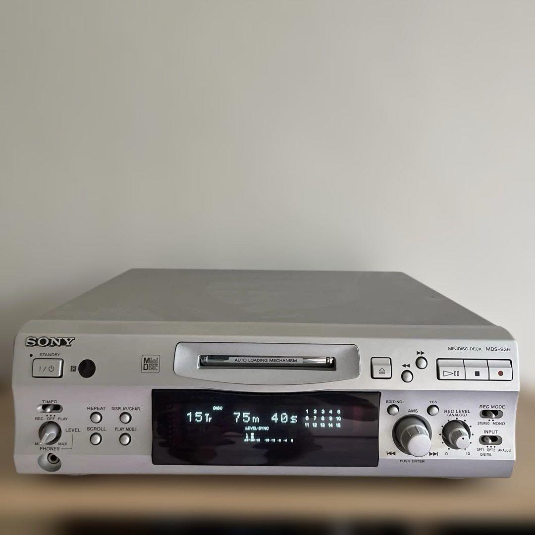 SONY MDデッキ MDS-S39 美品 取説付き Amazon.co.jp: SONY ソニー MDS-S39 ブラック ミニディスク
