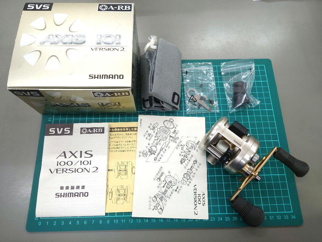 SHIMANO シマノ　AXIS アクシス 101 VERSION2　左ハンドル Shimano AXIS 101 VERSION 2 Left Handed Bait Casting Reel w