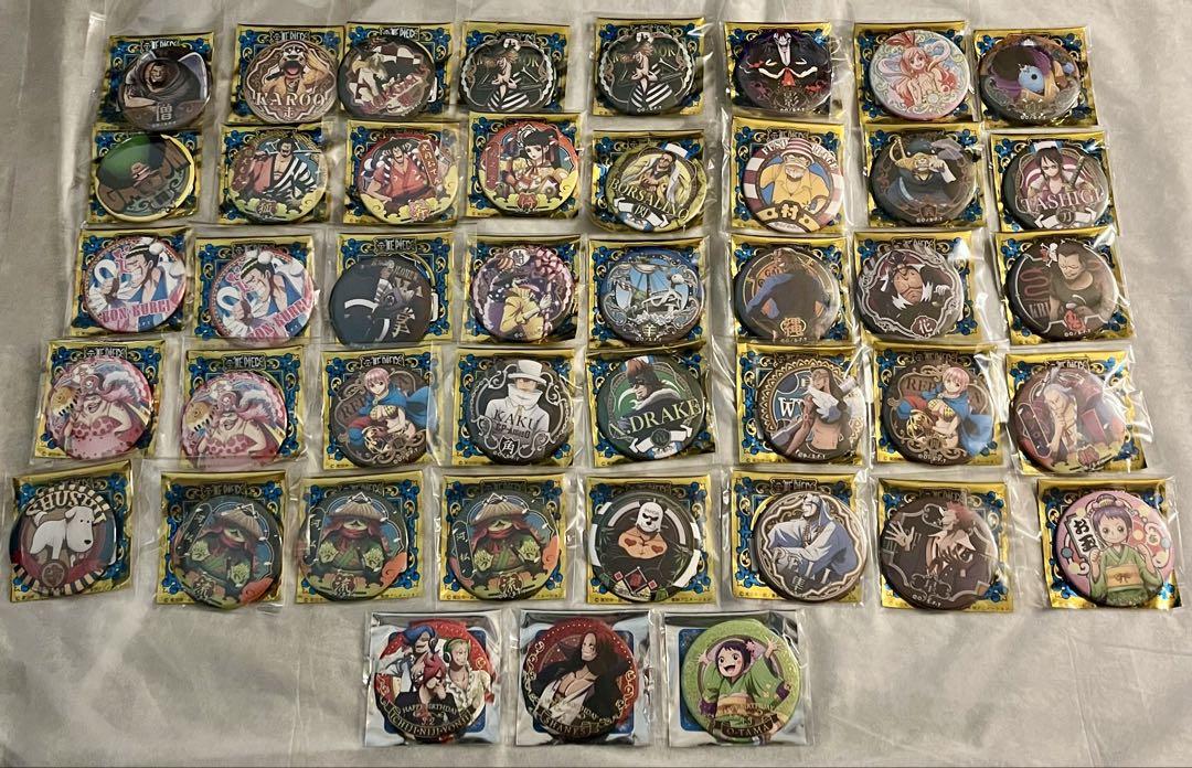 ワンピース ONEPIECE 缶バッジ まとめ売り ONE PIECE 缶バッジ 43個 まとめ売り(ONE PIECE 麦わらストア