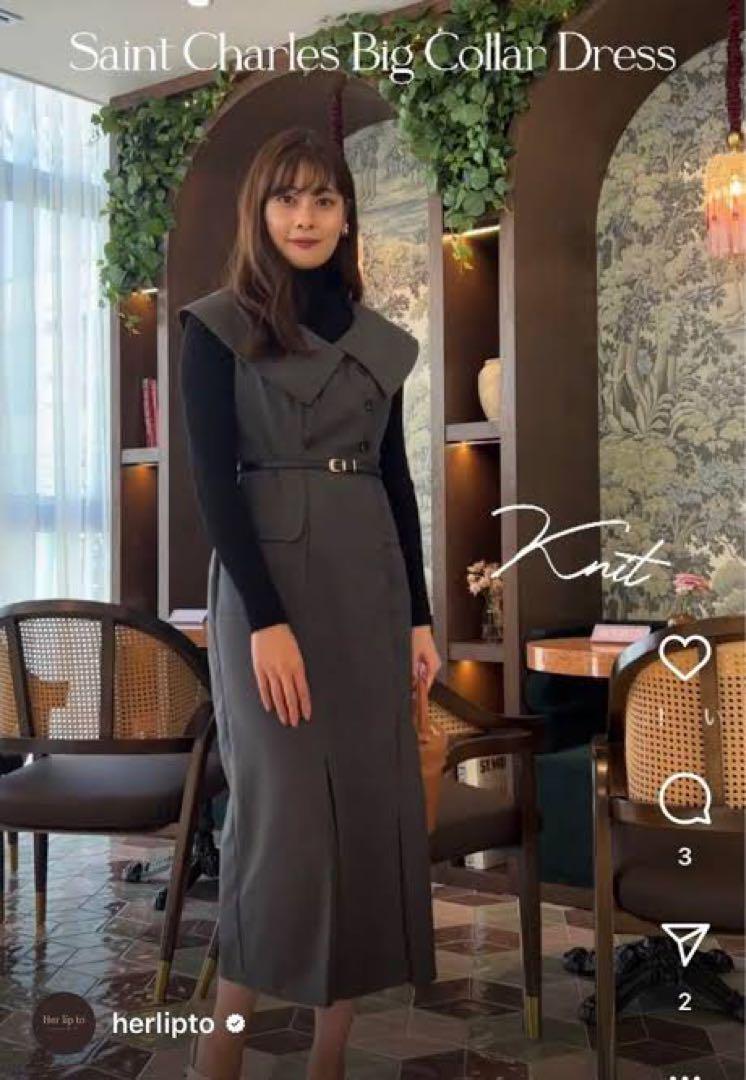 Herlipto Saint Charles Big Collar Dress（herlipto Saint