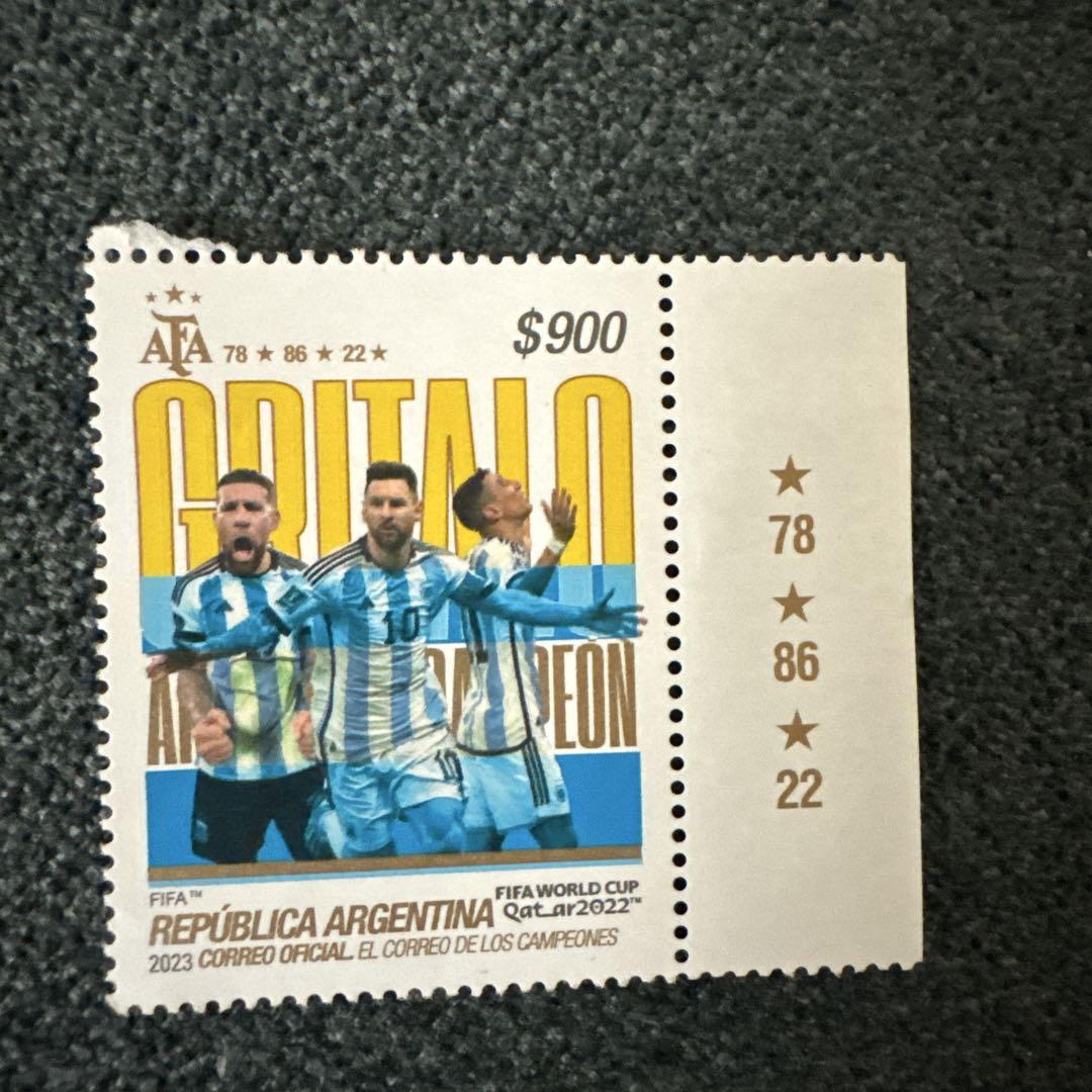 アルゼンチン FIFAワールドカップ2022 記念スタンプ リオネル・メッシ￼ アルゼンチン FIFAワールドカップ2022 記念スタンプ リオネル