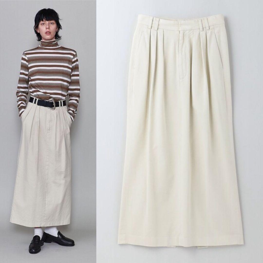 新品未使用　6(ROKU) COTTON RAYON BIG SKIRTスカート 6（ロク）の「＜6(ROKU)＞COTTON RAYON BIG SKIRT/スカート