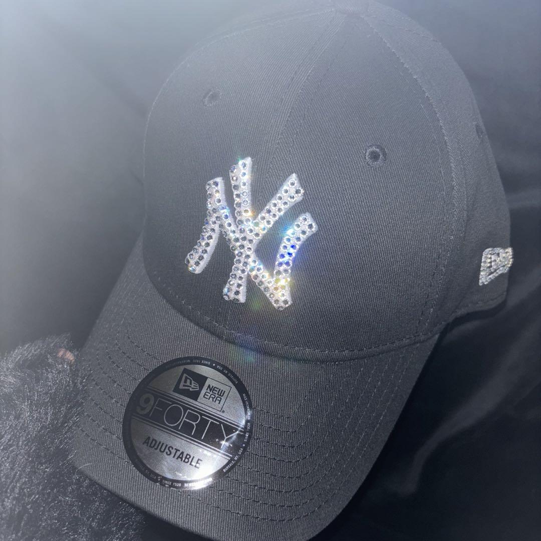 NEWERA 9FORTY ブラック　スワロフスキー　キラキラ　MLB NEWERA 9FORTY ブラック スワロフスキー キラキラ MLB （LA