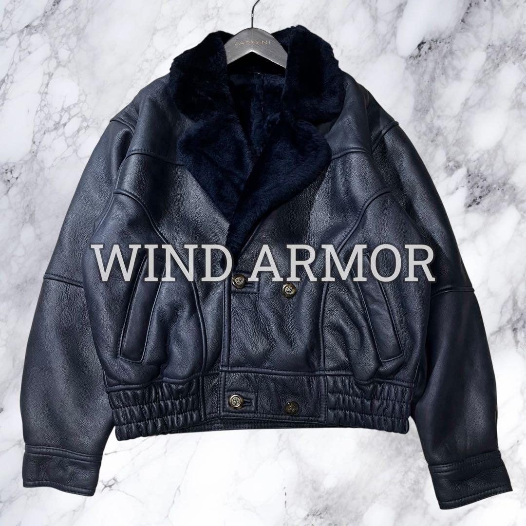 Wind Armor ムートン フライトジャケット 羊革 ニチワ ボマー 防寒 2025年最新】Yahoo!オークション -wind armor ムートンの中古品