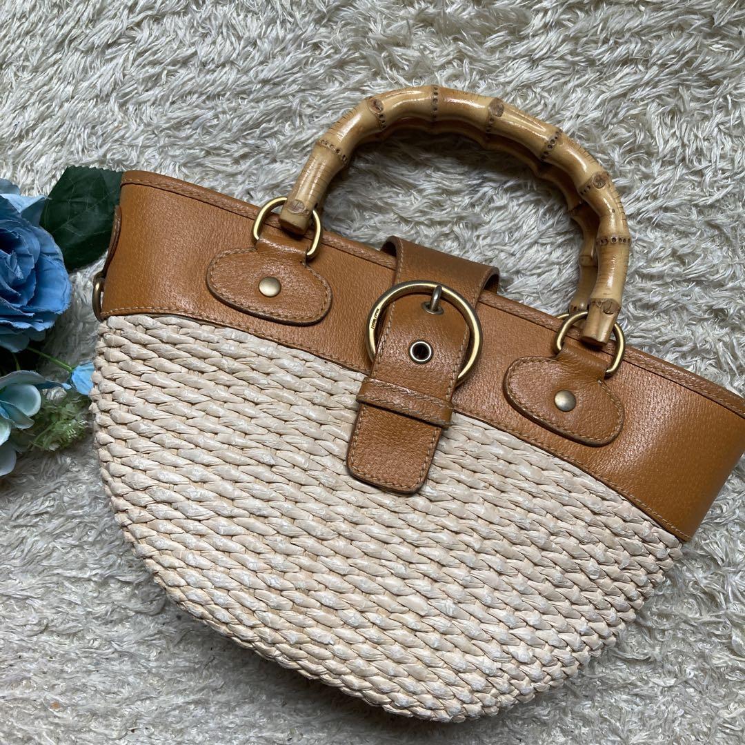 人気♡miumiu ミュウミュウ　ベージュ　ブラウン　ミニ　かごバッグ　レザー 楽天市場】ミュウミュウ かごバッグ ショルダーバッグ カゴ