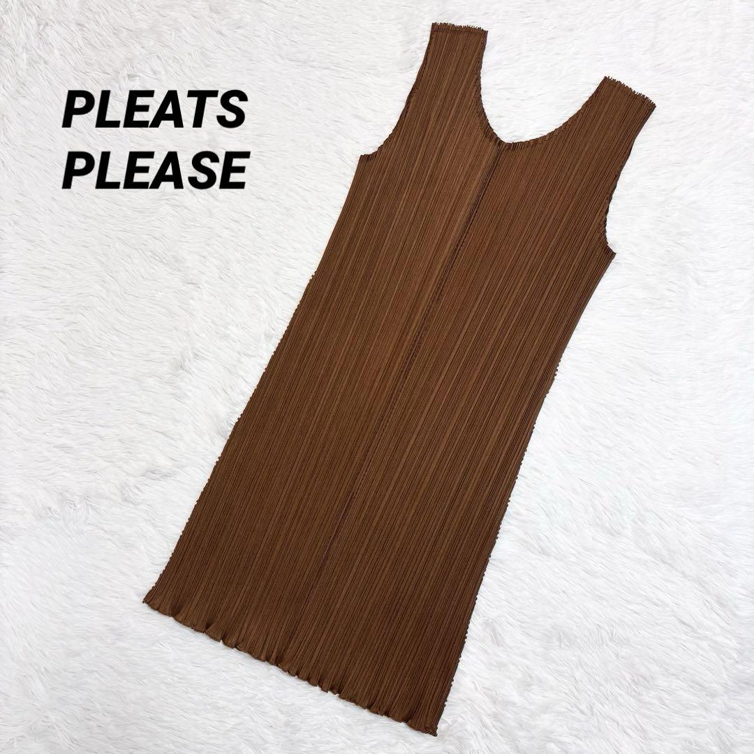PLEATS PLEASE チュニック　ノースリーブ PLEATS PLEASE プリーツプリーズ ノースリーブチュニック グレー 3