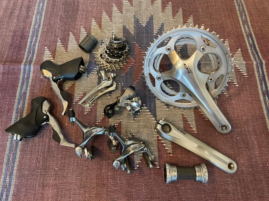 Shimano 105 5700 コンポーネントセット（(中古)SHIMANO (シマノ