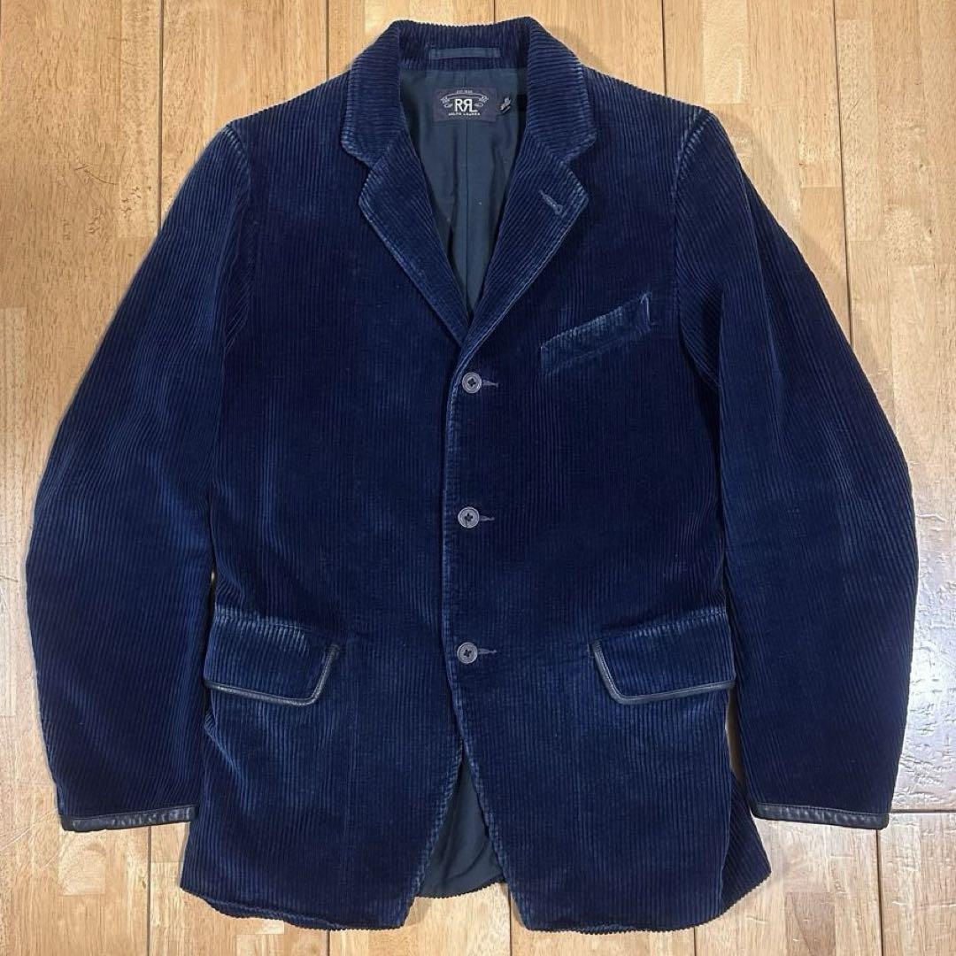 ＲＲＬ　コーデュロイジャケット　インディゴブルー　Sサイズ コーデュロイカラー インディゴ デニム ジャケット | ラルフ