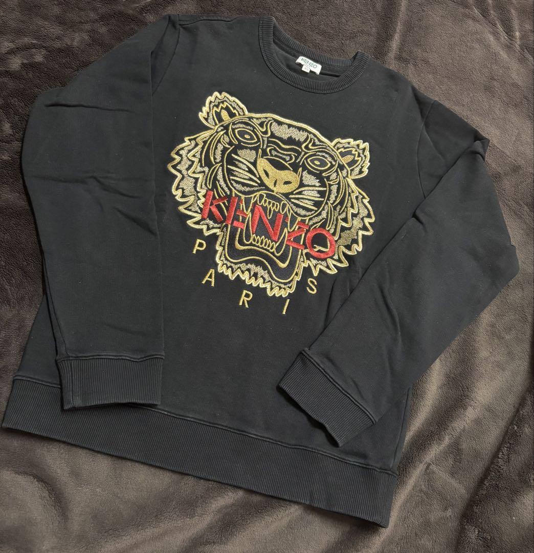 KENZO 刺繍Tシャツ Ｓ ブラック 虎タイガー KENZO - KENZO トラ刺繍 ブラック Tシャツの通販 by sst's shop