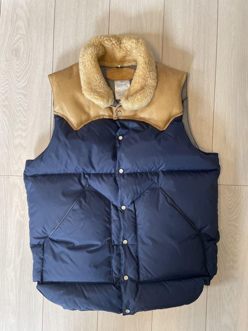 ロッキーマウンテン ダウンベスト 40 ベージュ キャメル CHRISTY VEST NYLON Rocky Mountain Featherbed ロッキー