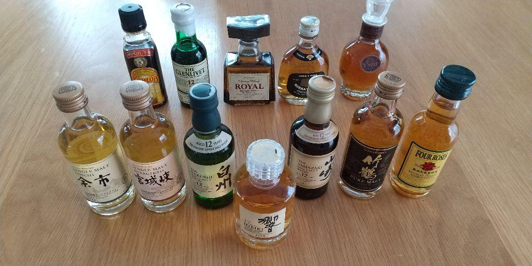 ミニボトル9本セット(山崎、響、白州、竹鶴、余市、ニッカ好きな方) 20本セット】白州ミニボトル180ml （お酒ミニボトルまとめ 20本