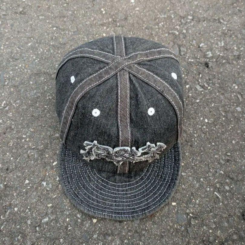 PUNKANDYO BLACK DENIM FLOPPY CAP（Punk Hats for Men for sale