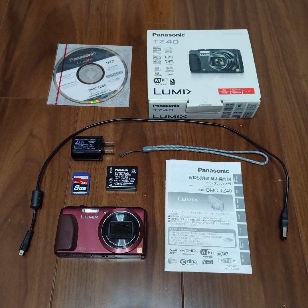 Panasonic パナソニックLUMIX DMC-TZ40 レッド・コンデジ Yahoo!オークション -「panasonic dmc-tz40」の落札相場・落札価格