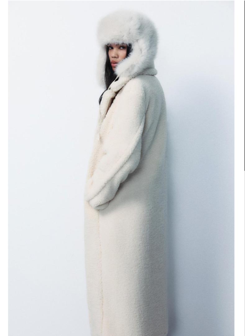 【ZARA】ロング丈ボアコート ZARA - ZARA ザラ ロング丈ボアコート Mの通販 by kanapi's shop