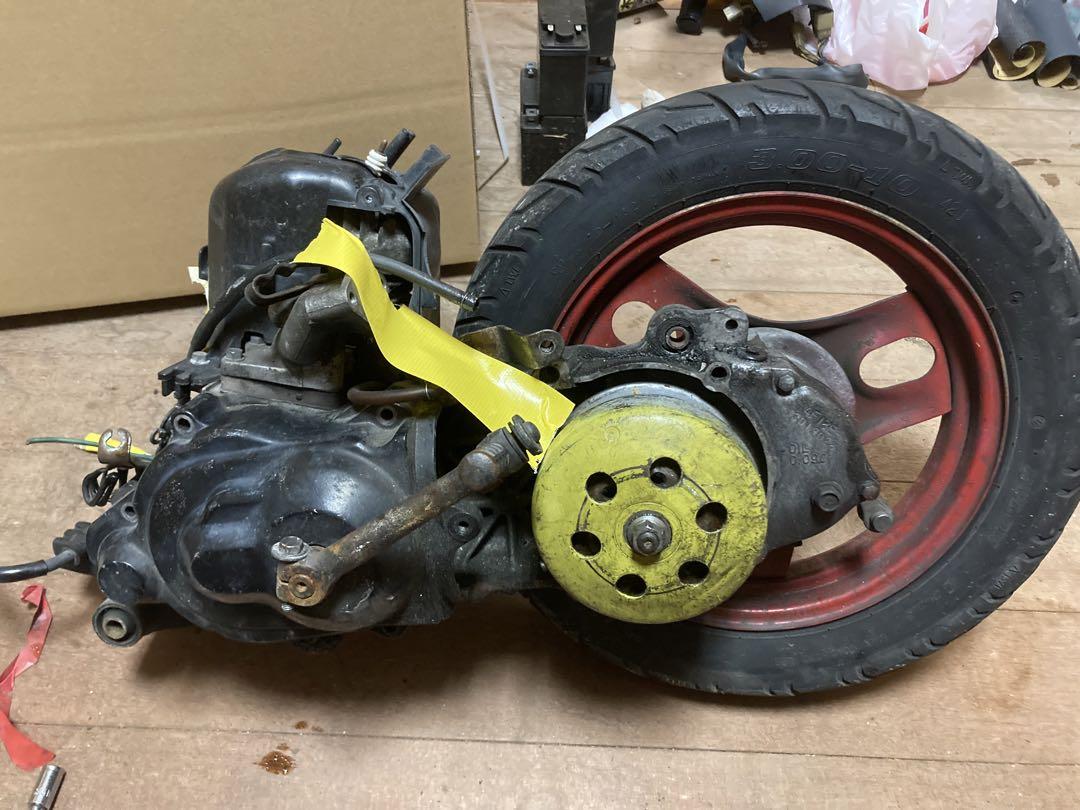 俺氏様専用af28スーパーDIO始動確認済エンジンリアホイール付