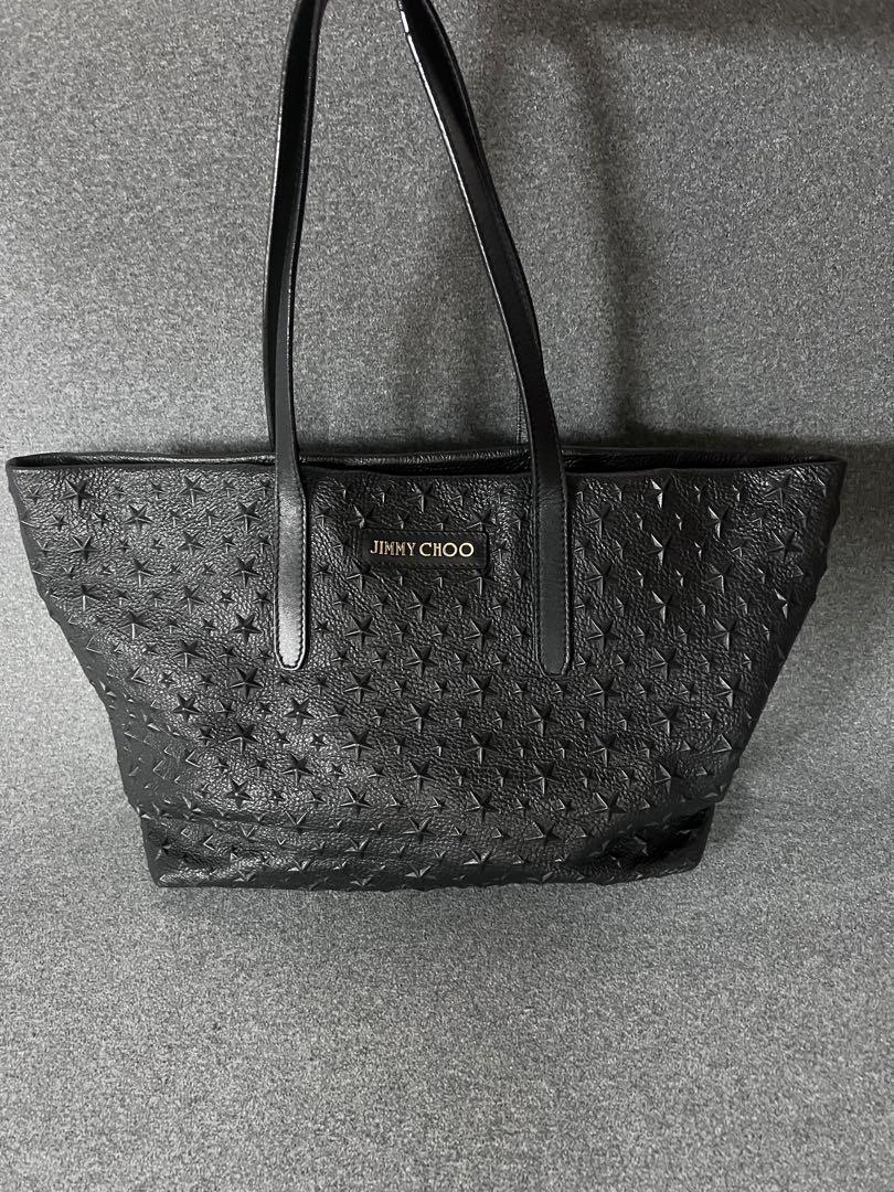 極美品】ジミーチュウエンボストートバッグ （A4可 極美品 JIMMY