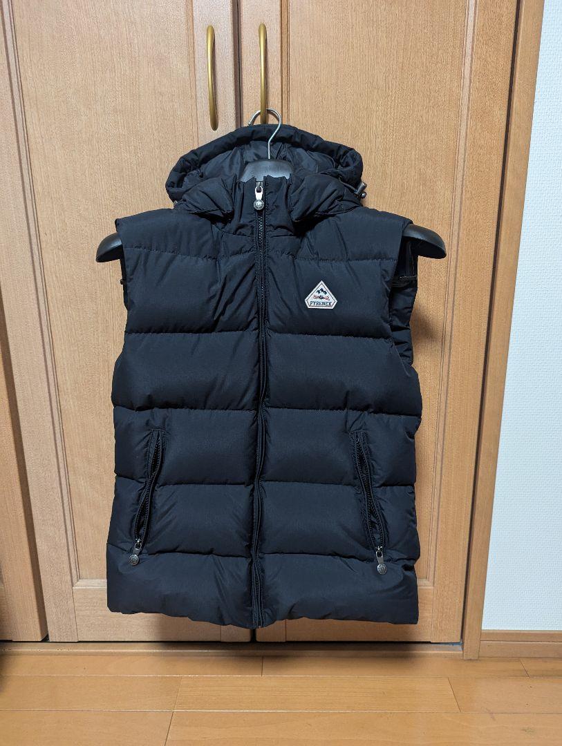 極美品　PYRENEX ダウンベスト ネイビー Pyrenex ピレネックス Spoutnic Vest Mat HMI001 スプートニック