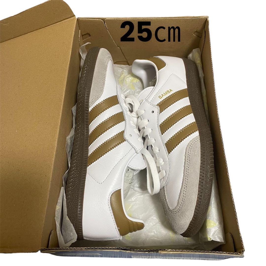 極美品★一度着用★アディダス サンバOGスニーカー ブラウン25㎝　JH8796 adidas スニーカー サンバ OG / Samba アディダスオリジナルス