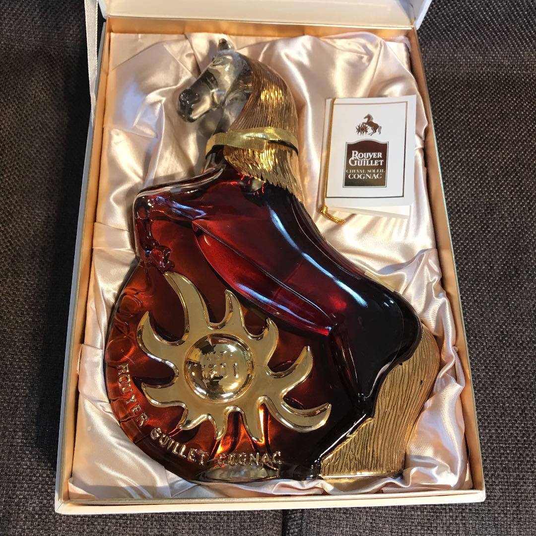 【未開封】【古物】Rouvier Guillet コニャック 太陽の馬 未開封】【古物】Rouvier Guillet コニャック 太陽の馬（返品