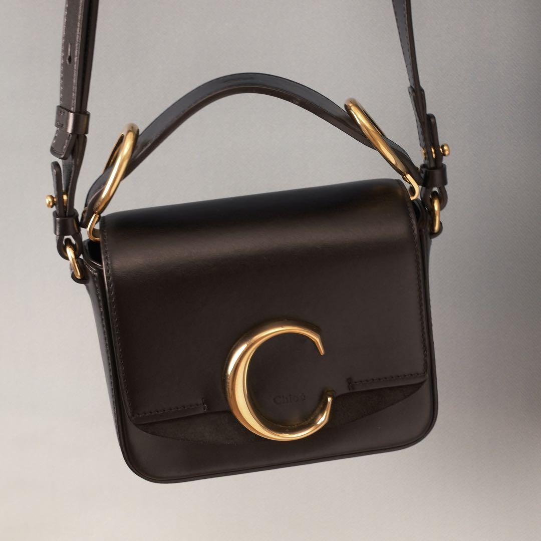 クロエ Chloe バッグ ショルダーバッグ　ミニ　クロエシー Chloe C黒 楽天市場】【バッグ】Chloe クロエ Cマーク ショルダーバッグ