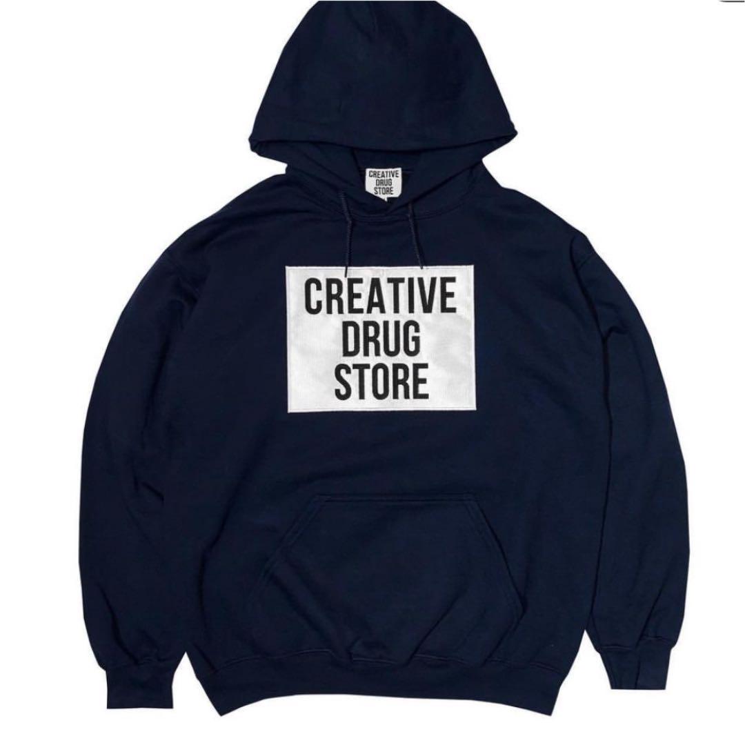 creative drug store 刺繍ロゴフーディ （クリエイティブ