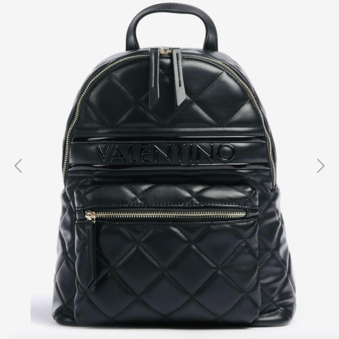 【未使用品】ヴァレンティーノ　VALENTINO ブラック キルティングリュック 未使用品】ヴァレンティーノ VALENTINO ブラック キルティング