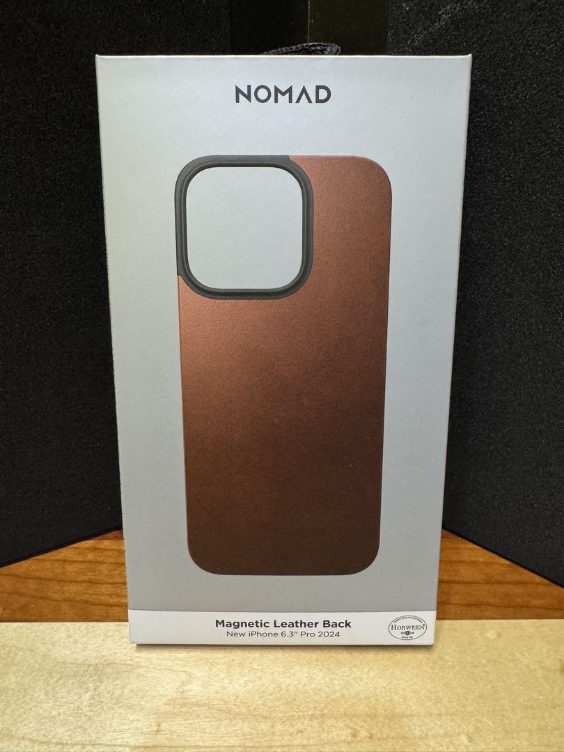 レア！NOMAD iPhone16Proマグネティックレザー ブラウン