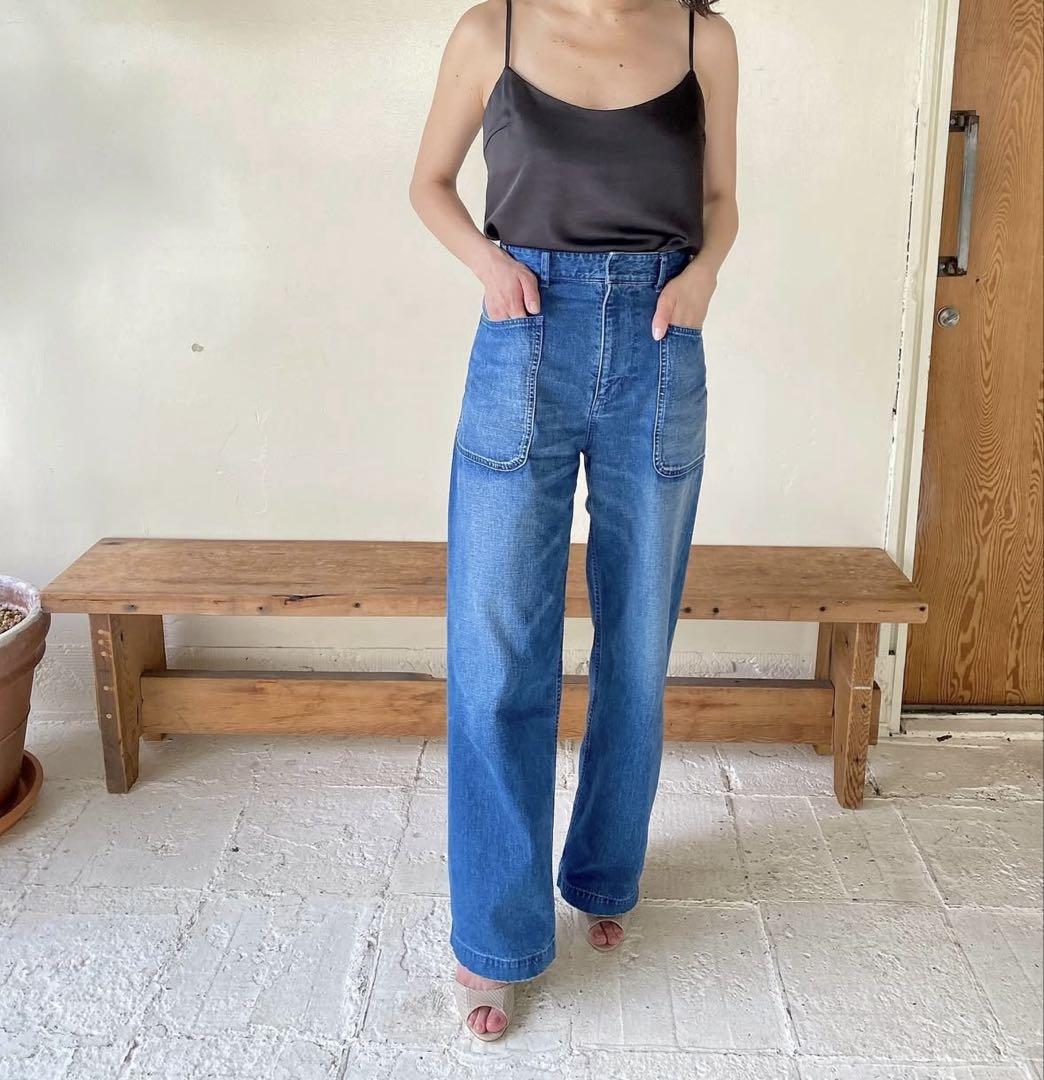 パンツ THE NEWHOUSE WORK JEAN TNH22100-41 THE NEWHOUSE/ザ ニューハウス】CRUSHED BERKELEY JEAN：デニム