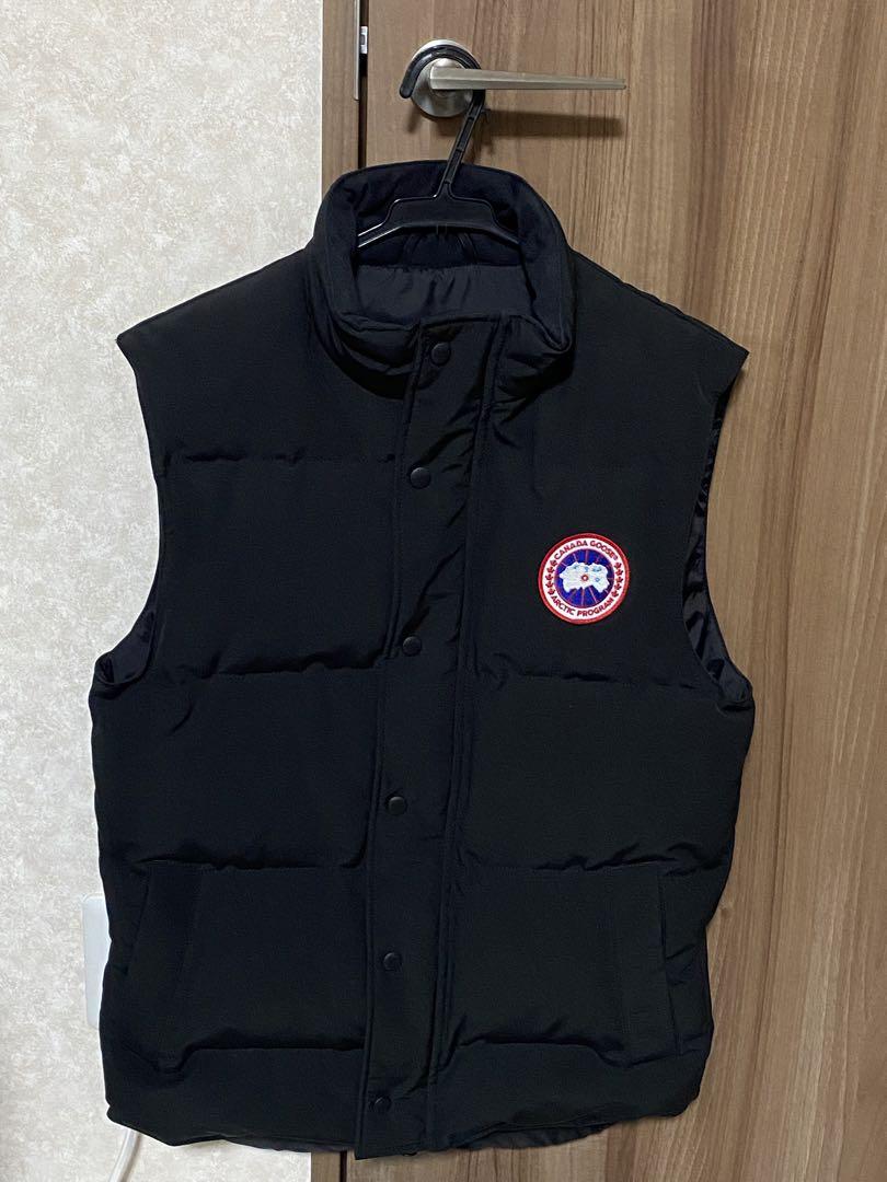 カナダ製 ブラック ダウンベスト XS 美品】 CANADA GOOSE ダウンベスト XS ブラック 黒