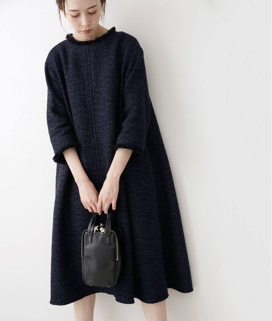 IENA &NAVY ツィード　ワンピース　イエナ　36 卒入学式　卒入園式 IENA &NAVY ツイードワンピース 卒入学 フォーマル オケージョン