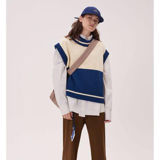 ADERERROR(アーダーエラー) ニットベスト （ader error 18ss