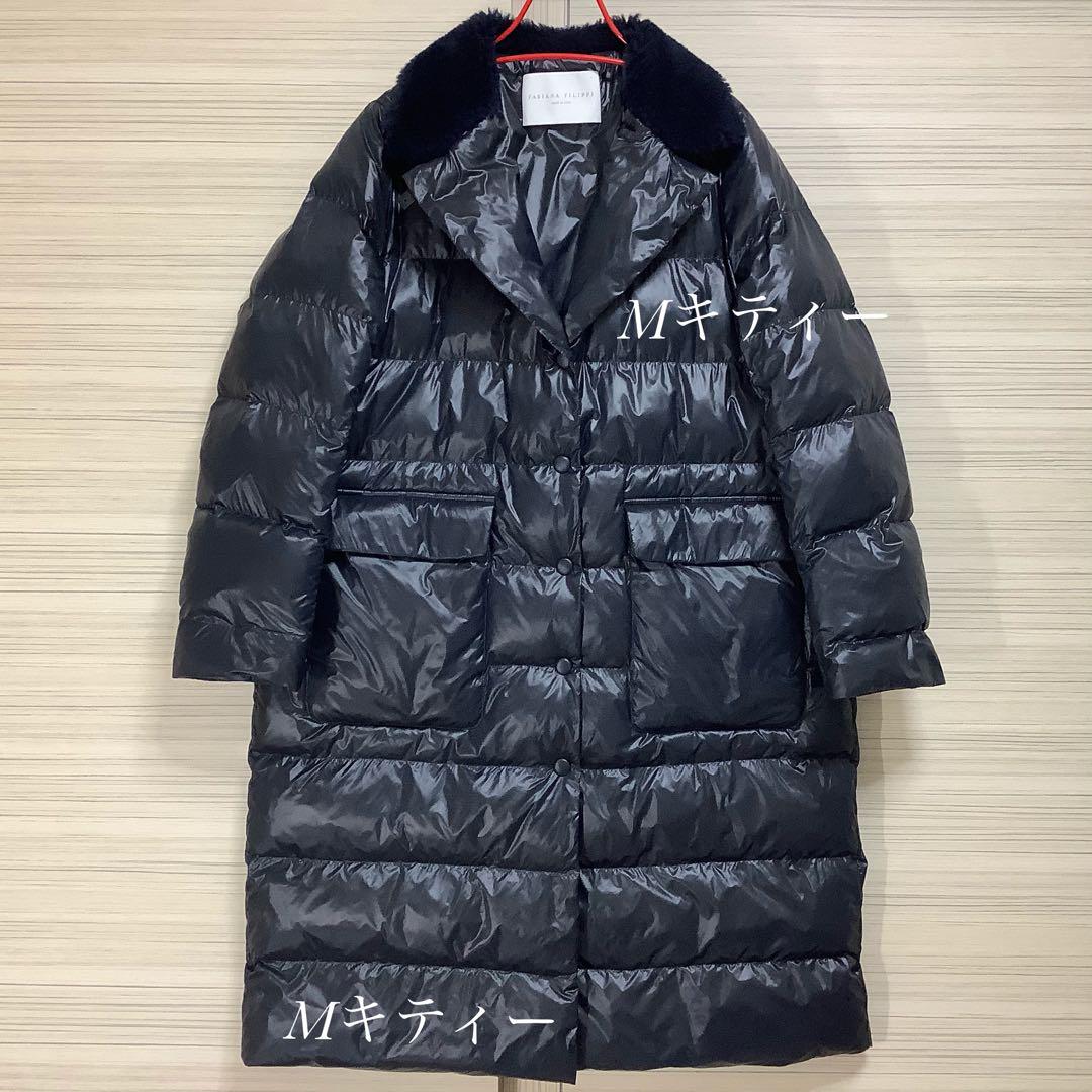 【極々美品】FABIANA FILIPPI 約38万円 フーデッドコート 40 極々美品】FABIANA FILIPPI 約38万円 フーデッドコート 40