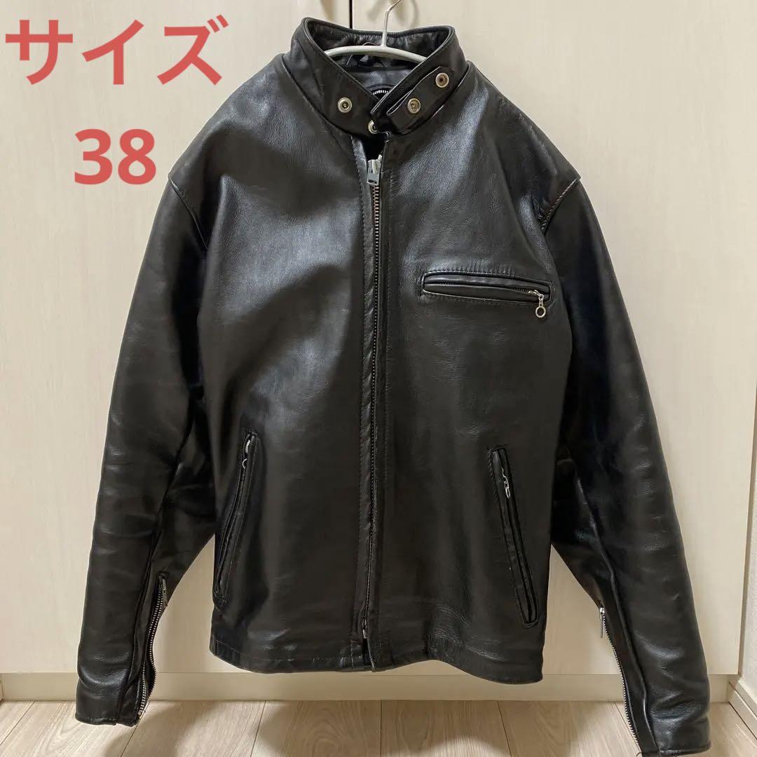 Schott 黒 ウールジャケット38 Schott N.Y.C pコート ピーコート Schott/ショット/766US MELTON