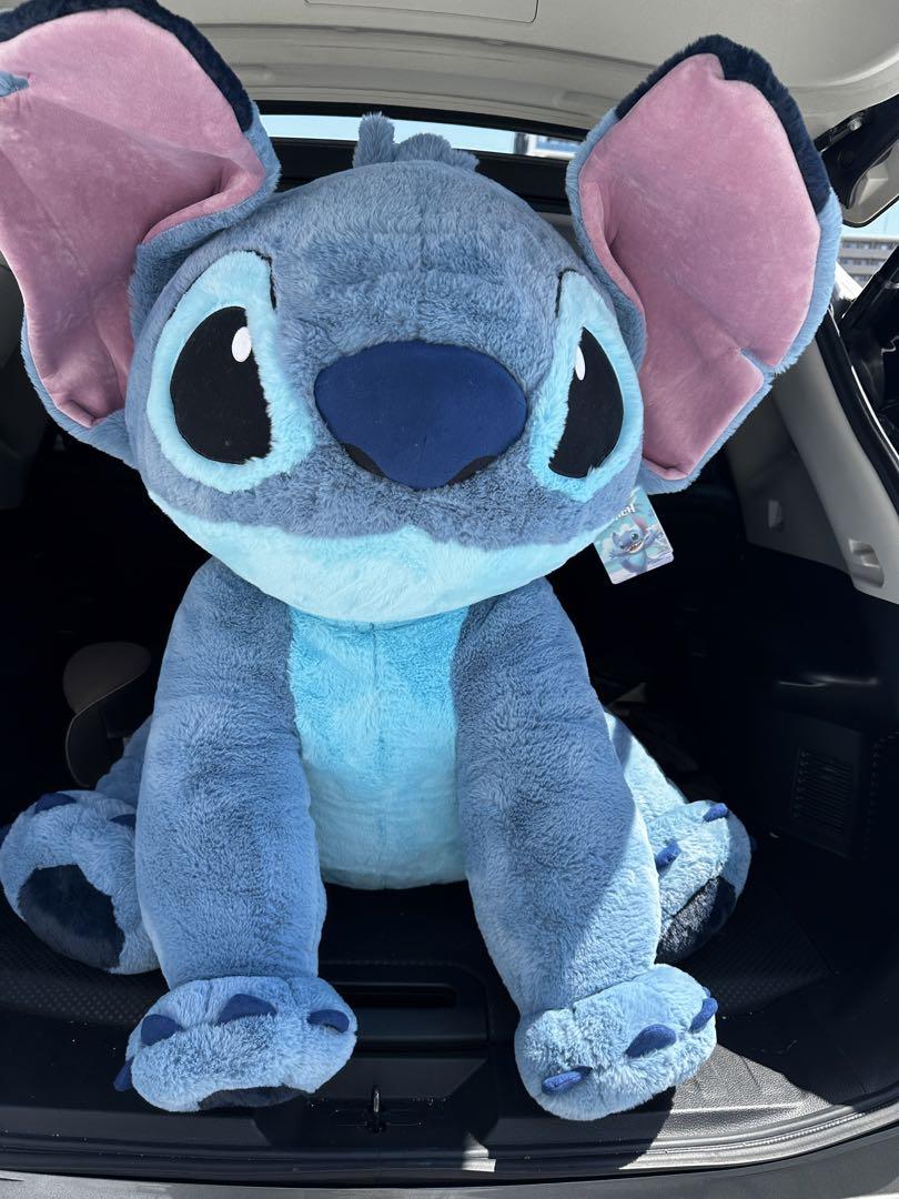 即日発送　スティッチ 特大ぬいぐるみ　ブランケット入り STITCH - 【新品未使用】コストコ スティッチ ぬいぐるみ 特大